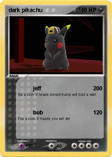 Pokemon dark pikachu