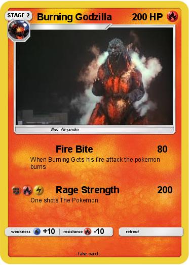 Pokemon Burning Godzilla