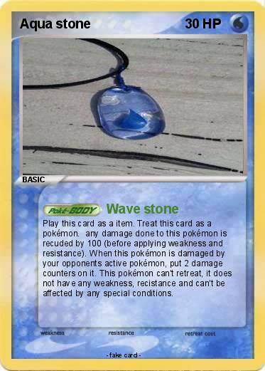 Pokemon Aqua stone