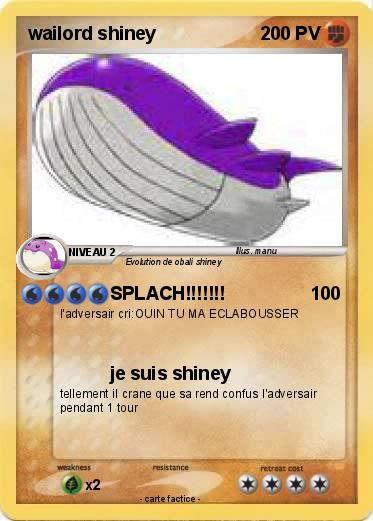 Pokemon wailord shiney