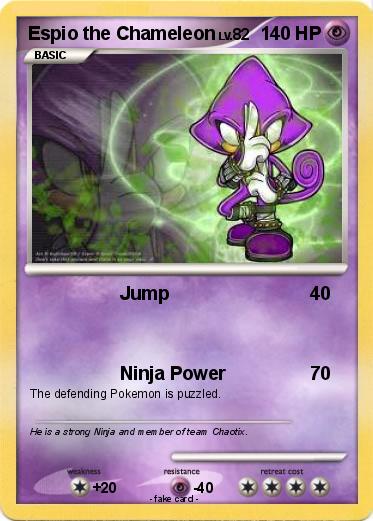 Pokemon Espio the Chameleon