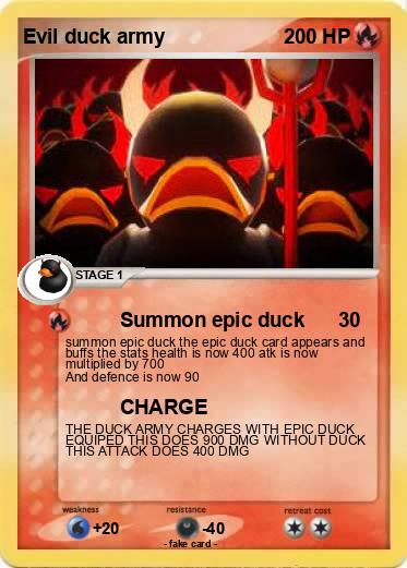 Pokemon Evil duck army