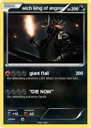 Pokemon wich king of angmar