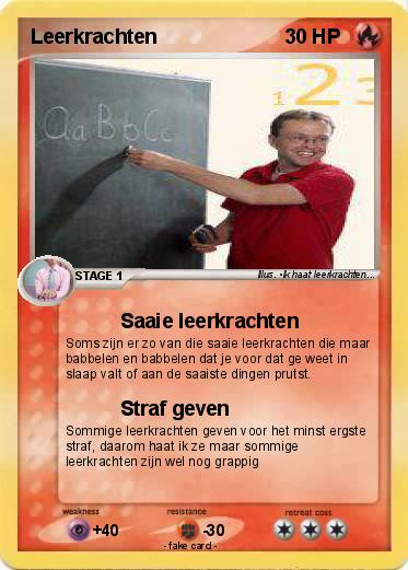 Pokemon Leerkrachten