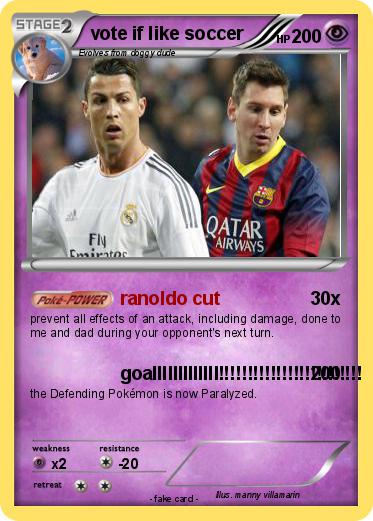 Pokemon vote if like soccer