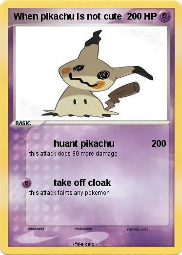 Pokemon When pikachu is not cute