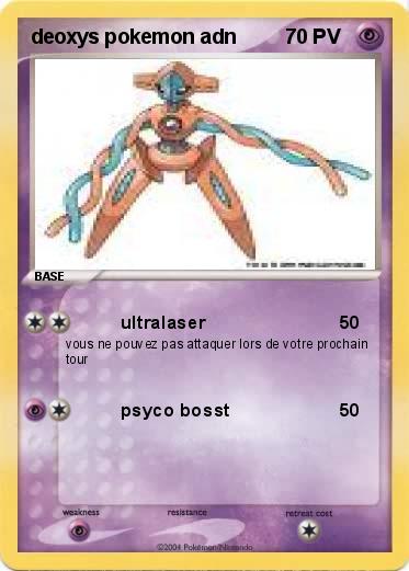 Pokemon deoxys pokemon adn