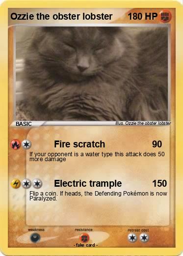 Pokemon Ozzie the obster lobster