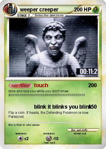 Pokemon weeper creeper