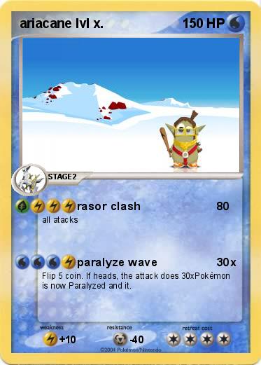 Pokemon ariacane lvl x.