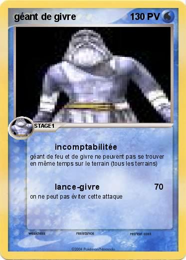 Pokemon géant de givre