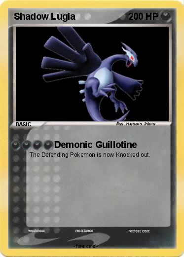 Pokemon Shadow Lugia