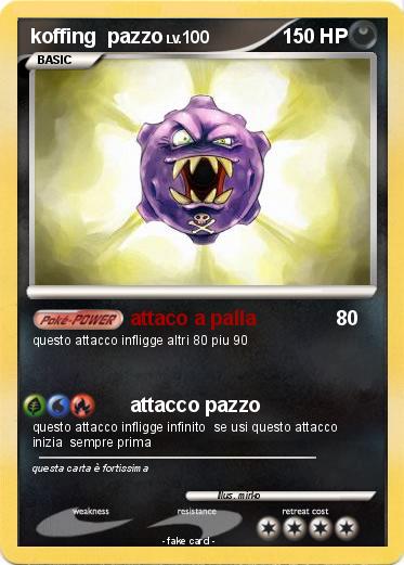 Pokemon koffing  pazzo