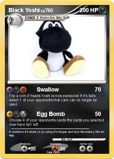 Pokemon Black Yoshi
