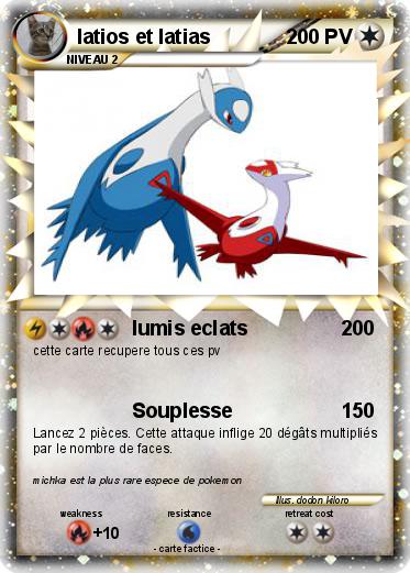 Pokemon latios et latias