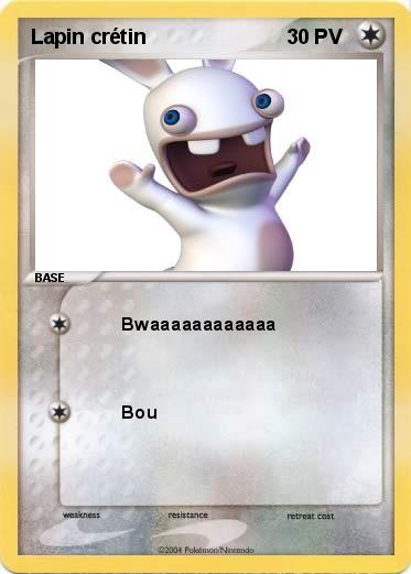 Pokemon Lapin crétin