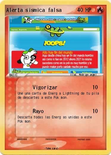 Pokemon Alerta sismica falsa