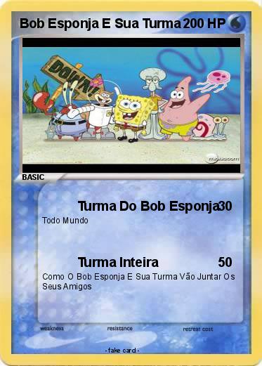Pokemon Bob Esponja E Sua Turma