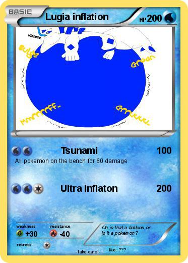 Pokemon Lugia inflation