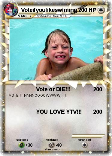 Pokemon Voteifyoulikeswiming