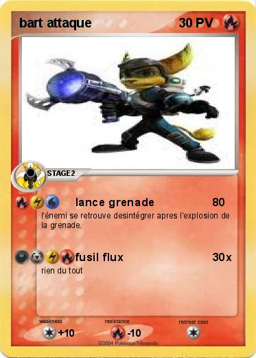 Pokemon bart attaque
