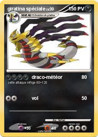 Pokemon giratina spéciale