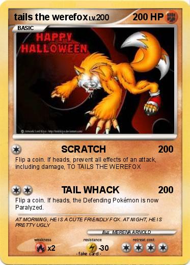 Pokemon tails the werefox