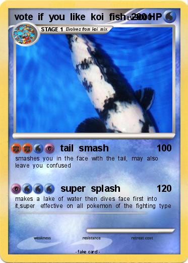 Pokemon vote  if  you  like  koi  fish