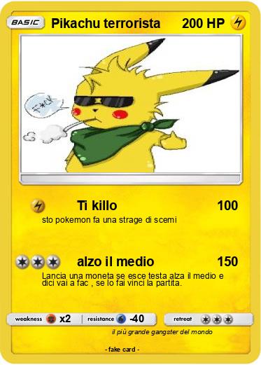 Pokemon Pikachu terrorista
