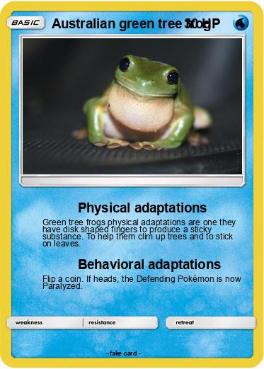 Pokemon Australian green tree frog