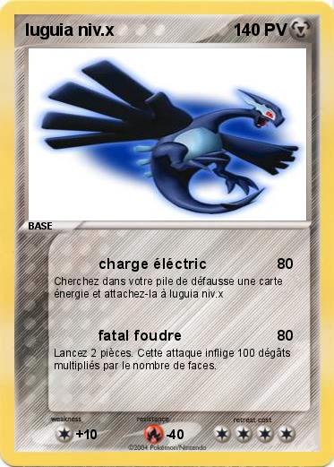 Pokemon luguia niv.x
