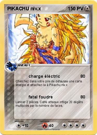 Pokemon PIKACHU niv.x