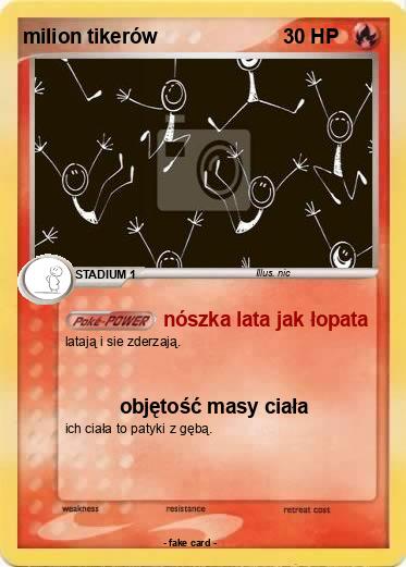 Pokemon milion tikerów