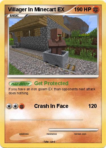Pokemon Villager In Minecart EX