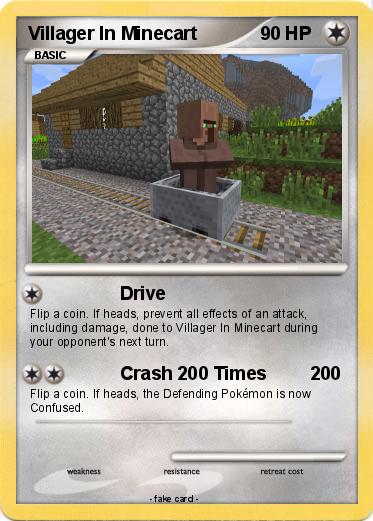 Pokemon Villager In Minecart