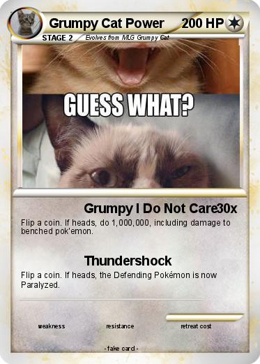 Pokemon Grumpy Cat Power