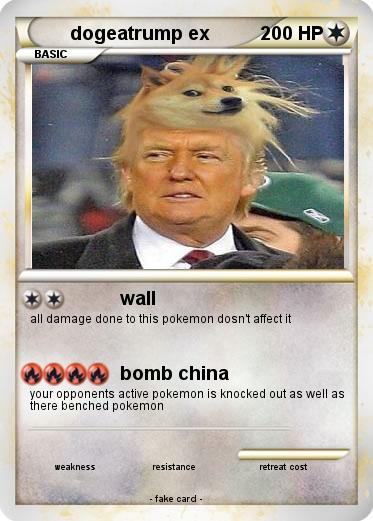 Pokemon dogeatrump ex