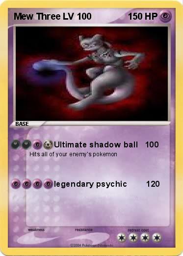 Pokemon Mew Three LV 100