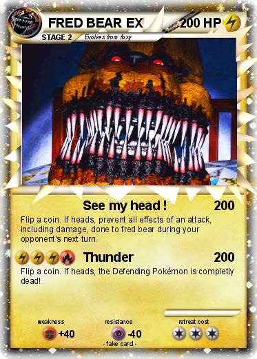 Pokemon FRED BEAR EX
