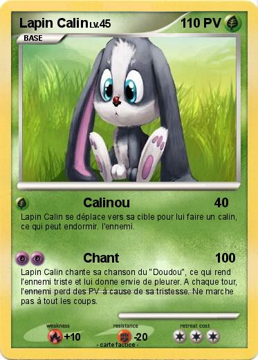 Pokemon Lapin Calin