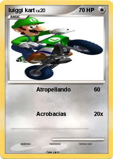 Pokemon luiggi kart