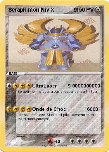 Pokemon Seraphimon Niv X             9