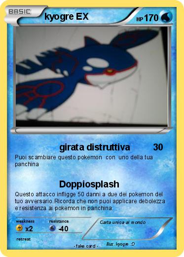 Pokemon kyogre EX