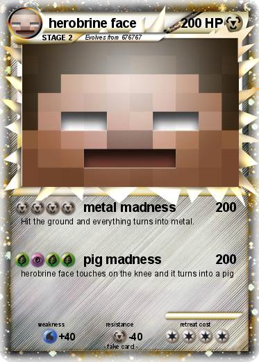 Pokemon herobrine face
