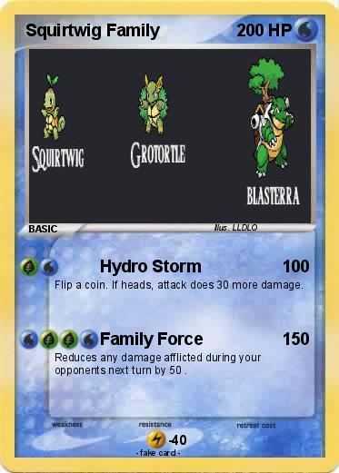 Pokemon Squirtwig Family