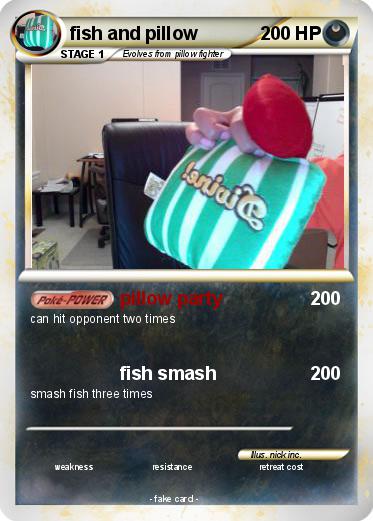Pokemon fish and pillow