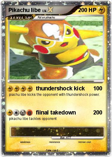 Pokemon Pikachu libe