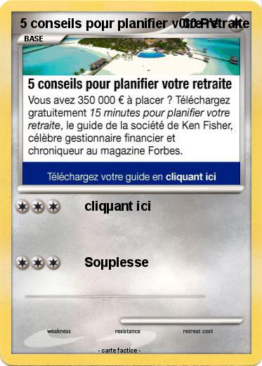 Pokemon 5 conseils poµr planifier v0tre retraite
