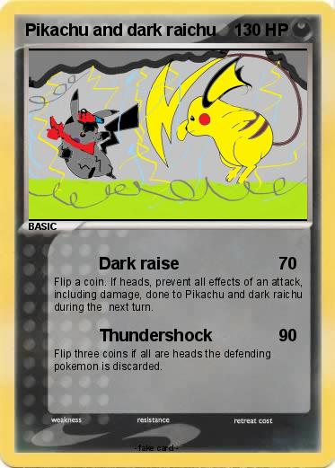 Pokemon Pikachu and dark raichu