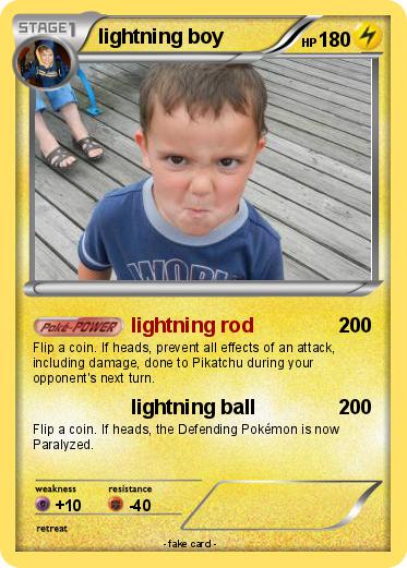 Pokemon lightning boy